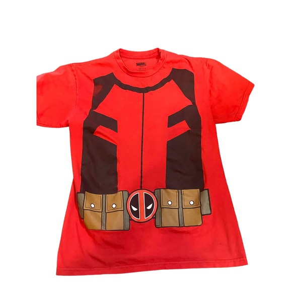Mens - Marvel - Deadpool Cosplay Tee Shirt - Size SMALL - Picture 1 of 1